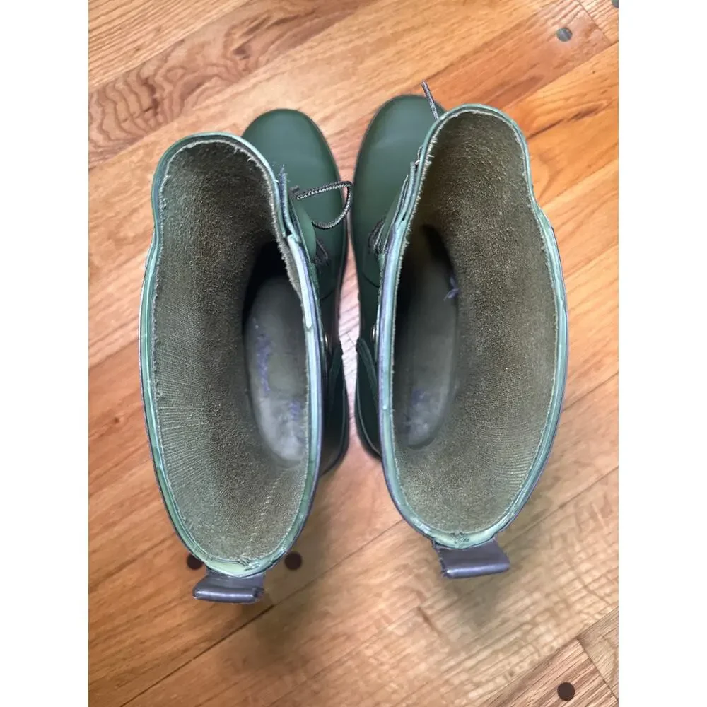 Timberland Green Rubber Rain Boots Women's Sz 9 Waterproof Rain Boots Read